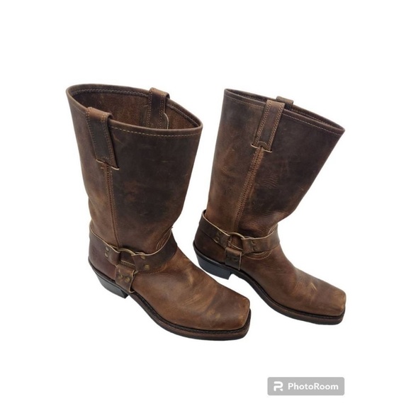 FRYE tall harness boots rustic size 9 - Picture 4 of 11